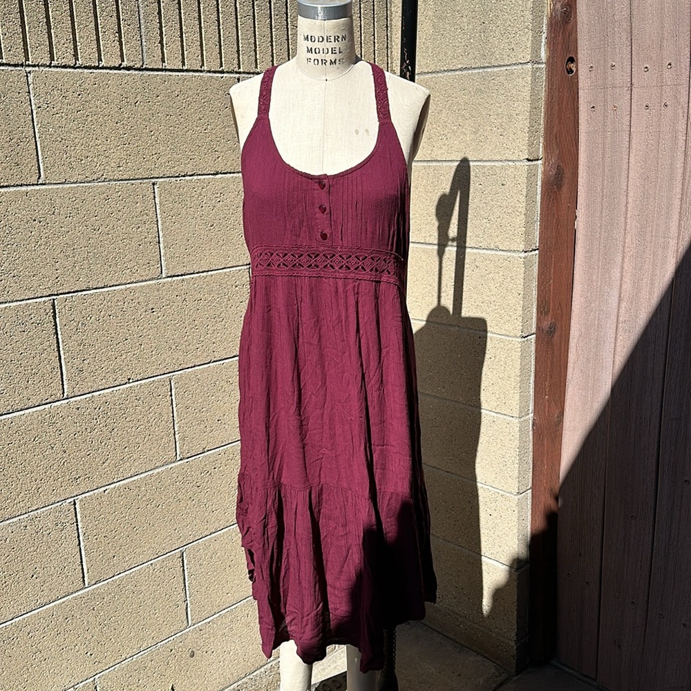VOLCOM | Maroon Halter Dress